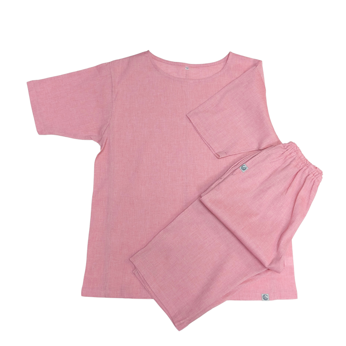 Cool, Stretchy, Comfy Lounge T-Shirt & Pants | Unisex | Solid Color | Pink, Navy, Gray