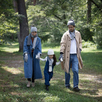 Brands We 🧡| Matching Family Beanies Set Recycled Wool-Blend Knit Beanie | UNISEX | Adult and Kids Size Set | Charcoal Gray - CHERRYSTONEstyle