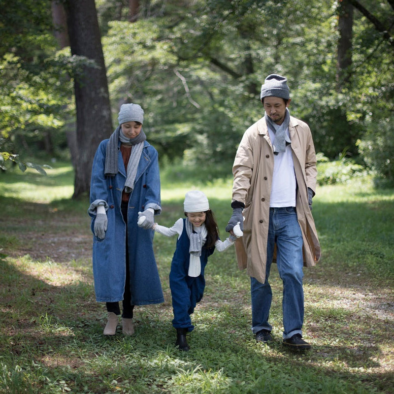 Brands We 🧡| Matching Family Beanies Set Recycled Wool-Blend Knit Beanie | UNISEX | Adult and Kids Size Set | Charcoal Gray - CHERRYSTONEstyle