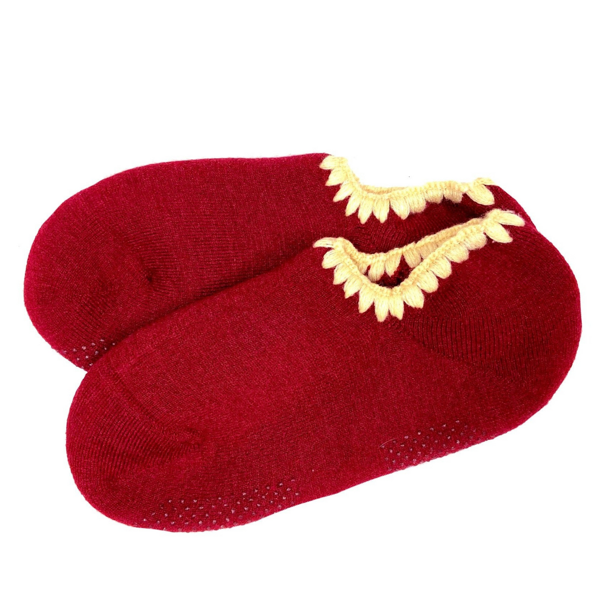 Handcrafted Wool Slipper Socks | With Grips | Medium.  Warm & cozy, luxurious merino wool, perfect gifts and great companions for travels. CHERRYSTONEstyle