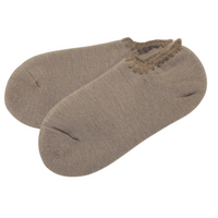 Earth Color Handcrafted Wool Slipper Socks and Crew Socks Set with Grips | LARGE | 2 Colors - CHERRYSTONEstyle