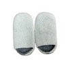Recycled Wool-Blend Reversible Slipper Socks | UNISEX | KIDS 2T, Adult M or L | White / Gray - CHERRYSTONEstyle