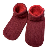 Thermal 3D Reversible Stretchable Cable Knit Slipper Socks | UNISEX | 4 Colors - CHERRYSTONEstyle
