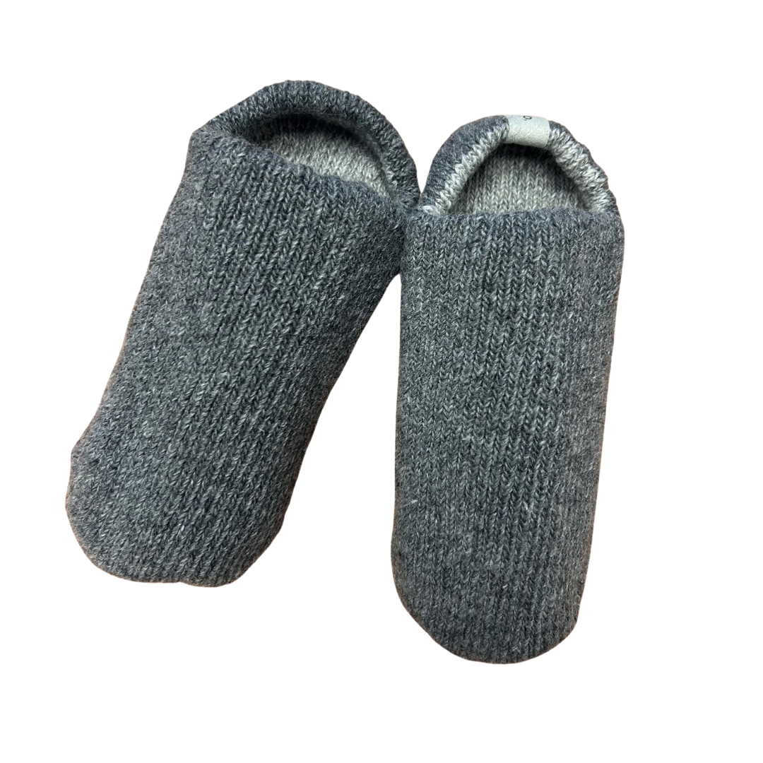 Recycled Wool-Blend Reversible Slipper Socks | UNISEX | KIDS 2T, Adult M or L | 2 Colors - CHERRYSTONEstyle