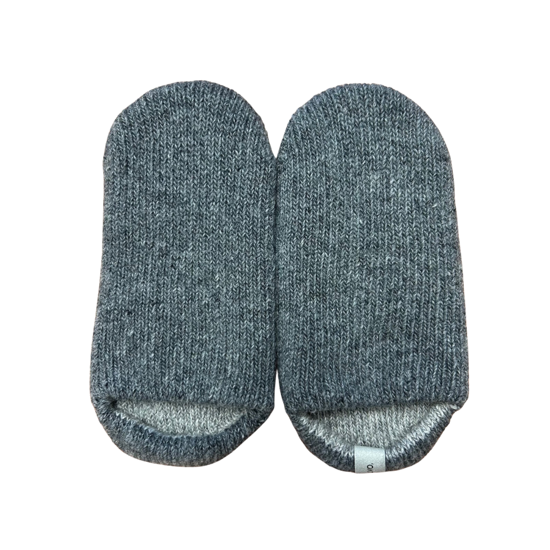 Recycled Wool-Blend Reversible Slipper Socks | UNISEX | KIDS 2T, Adult M or L | 2 Colors - CHERRYSTONEstyle