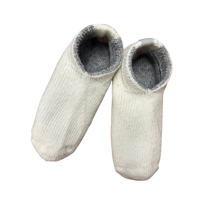 Recycled Wool-Blend Reversible Room Shoes | UNISEX | KIDS 2T, Adult M or L | 2 Colors - CHERRYSTONEstyle