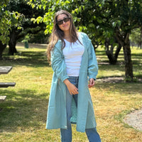 model-wearing-2-way-smock-inspired-tunic-coat-full-body-mint-blue