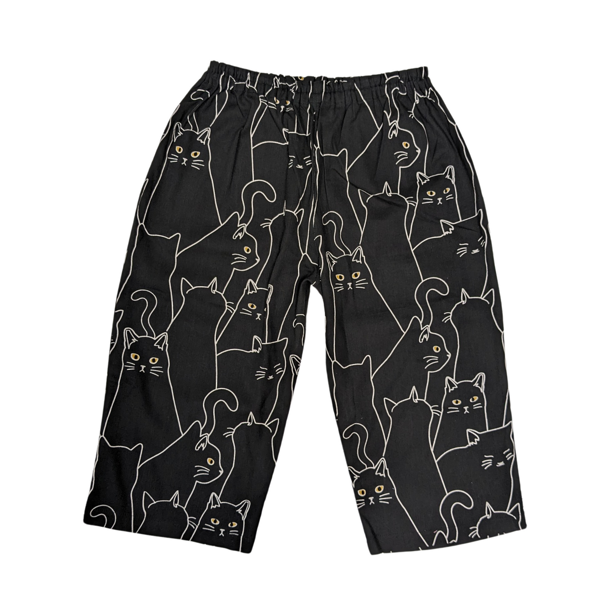 Cool, Stretchy, Comfy Steteco Lounge Pants | Unisex | Black Cat - CHERRYSTONEstyle