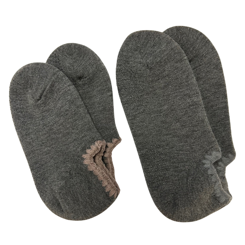 Matching His and Her Handcrafted Wool Slipper Socks Set with Grips | MEDIUM and LARGE | 4 Colors - CHERRYSTONEstyle