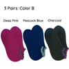 3 PAIRS ASSORTED PACK | Thermal Short Slipper Socks | With Grips | Medium - CHERRYSTONEstyle