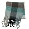 Warm Winter Chunky Fringe Scarf  | Oversized Shawl | Plaid / 7 Colors - CHERRYSTONEstyle