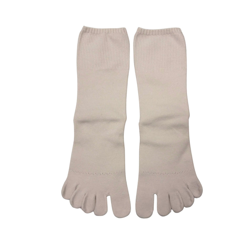 Organic cotton 5-toe socks, off white