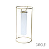 PIKE Stand Brass Vase | Square or Circle - CHERRYSTONEstyle