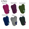 6 PAIRS PACK | Thermal Short Slipper Socks | With Grips | Medium 
Thermal Wool Blend Slipper Socks offer style and warmth. Brushed inner pile provides cushioning and retains heat, while the wool blend adds softness. Secure grips on soles prevent slipping, and a loose cuff with shell-shaped trim adds comfort.
-CHERRYSTONEstyle