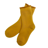 Earth Color Handcrafted Wool Slipper Socks and Crew Socks Set with Grips | LARGE | 2 Colors - CHERRYSTONEstyle