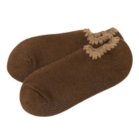 Handcrafted Wool Slipper Socks | With Grips | Large -CHERRYSTONEstyle