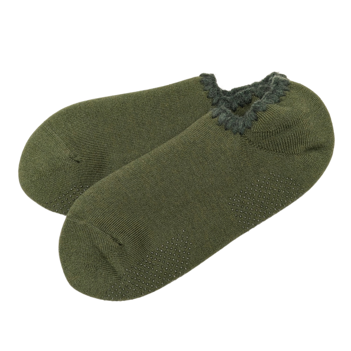 Handcrafted Wool Slipper Socks | With Grips | Large - CHERRYSTONEstyle