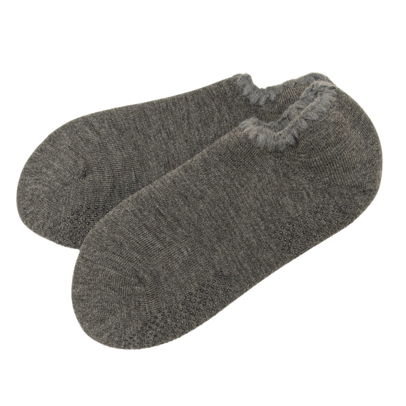 Handcrafted Wool Slipper Socks | With Grips | Large - CHERRYSTONEstyle