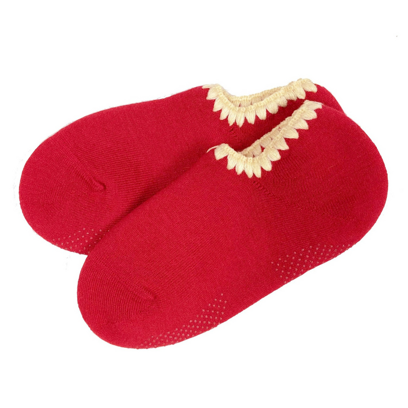 Handcrafted Wool Slipper Socks | With Grips | Medium | 8 Colors - CHERRYSTONEstyle