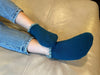 SPECIAL DEAL! 2 PAIRS | Thermal Wool Blend Slipper Socks with Grips | Size Medium | Picot Trim | 4 Colors - CHERRYSTONEstyle
