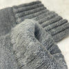 Thermal Sweater Wool Blend Crew Socks with Grips | Loose Ribbed Cuff | LARGE | 2 Colors - CHERRYSTONEstyle