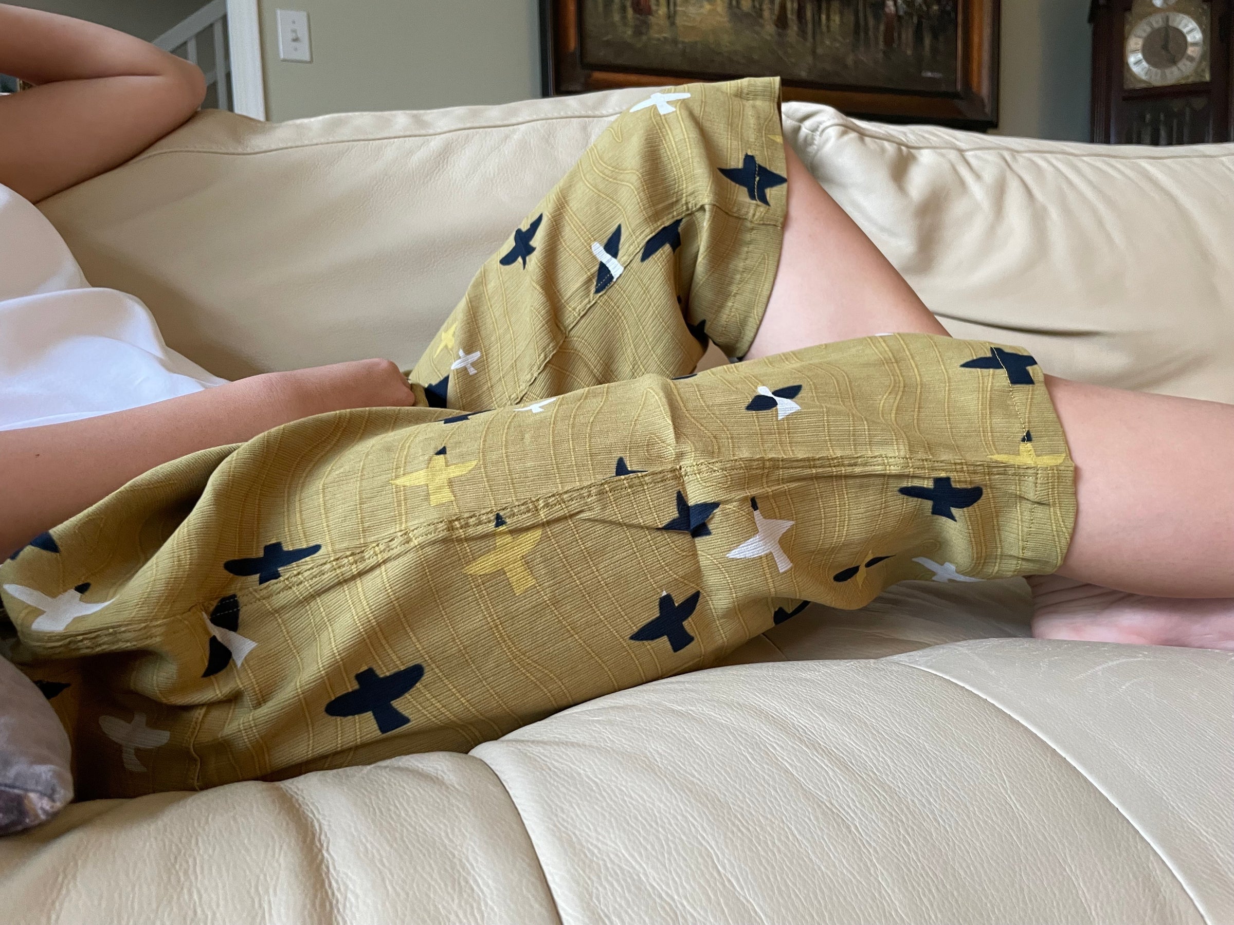 Cool, Stretchy, Comfy Steteco Lounge Pants | Unisex | Bird | Olive - CHERRYSTONEstyle