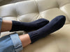 Thermal Crew Socks  with Grips | Loose Ribbed Cuff | LARGE | 2 Colors - CHERRYSTONEstyle