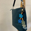 Snap Leather Flower Charm | Bag Flower Charm | Purse Charm | Handmade | Multi Color | 6 Colors - CHERRYSTONEstyle