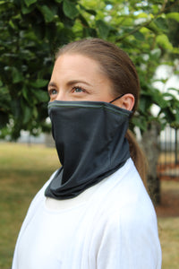 UPF 50+ Neck Gaiter | Tube Scarf for Outdoor Activity | 2-layer | Comfortable Ear Loops | Unisex | 5 Colors - CHERRYSTONEstyle