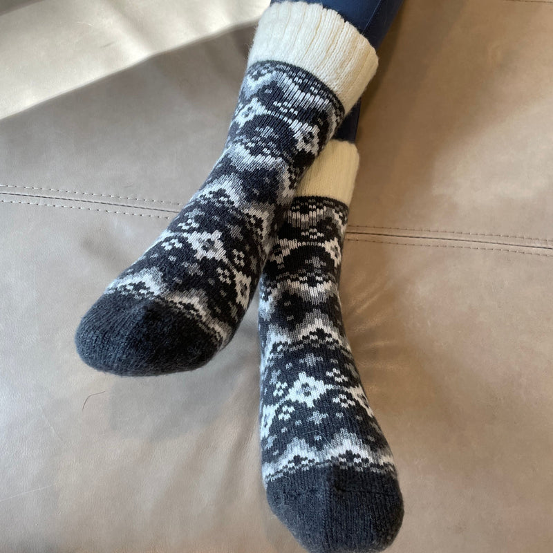 Thermal Nordic Merino Wool Blend Slipper Socks | UNISEX | 2 Colors - CHERRYSTONEstyle