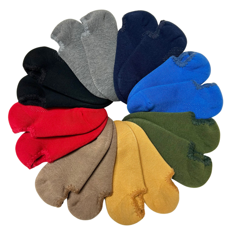 Handcrafted Wool Slipper Socks | With Grips | Large | 8 Colors - CHERRYSTONEstyle