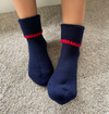 Handcrafted Wool Slipper Cuff Socks | With Grips | Medium - CHERRYSTONEstyle