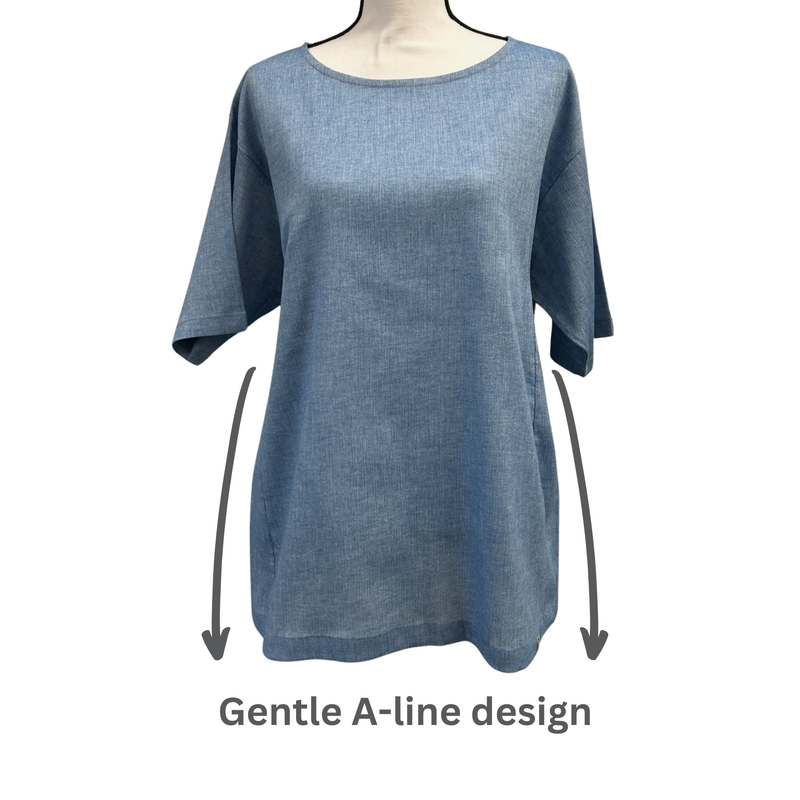 Our Cool, Stretchy, Comfy Lounge T-shirt crafted from 100% cotton inspired by Japanese textiles. Breathable and moisture-wicking, it feels dry on the skin, perfect for humid climates. A three-dimensional cut and A-line design allow easy movement and a loose, comfy fit for restful sleep. The unique weaving technique enhances elasticity naturally, adjusting to body temperature for ultimate comfort. Lightweight and compact, perfect for lounging, travel, and pairing with lounge pants.
CHERRYSTONEstyle