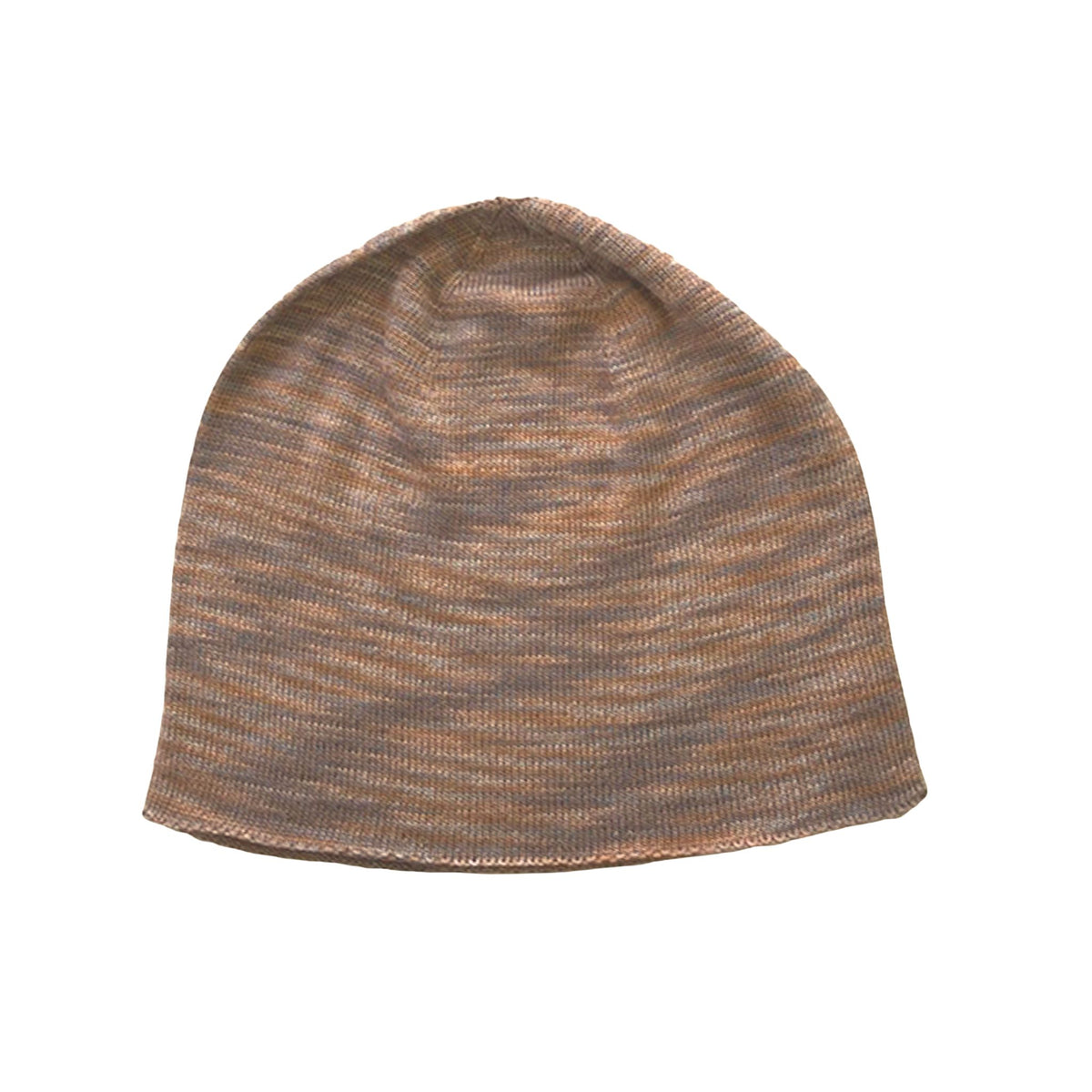 100% Silk Beanie Brown