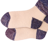 Thermal Gradient Color Crew Socks with gradient-dyed cuffs, plush lining, and cozy fit in fall/winter colors.| Medium | 4 colors available | CHERRYSTONEstyle