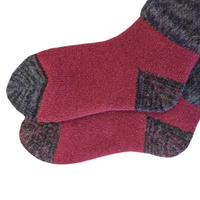 Thermal Gradient Color Crew Socks with gradient-dyed cuffs, plush lining, and cozy fit in fall/winter colors.| Medium | 4 colors available | CHERRYSTONEstyle