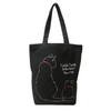 Upcycled Eco-Friendly Mommy and Me Animal Design Tote | Panda, Cat or Shiba Inu | Off White or Black -Plenty of space inside to easily accommodate for your laptop, books, clothes, & groceries. Crafted from high-quality, sustainable, and eco friendly materials. Top zipper, a side zipper pocket and a pocket inside for your smartphone. CHERRYSTONEstyle