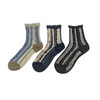 Shaggy Striped Crew Socks with a sleek, stylish design, perfect for both office and casual wear. Featuring a unique shaggy texture for a soft, cozy feel. CHERRYSTONEstyle