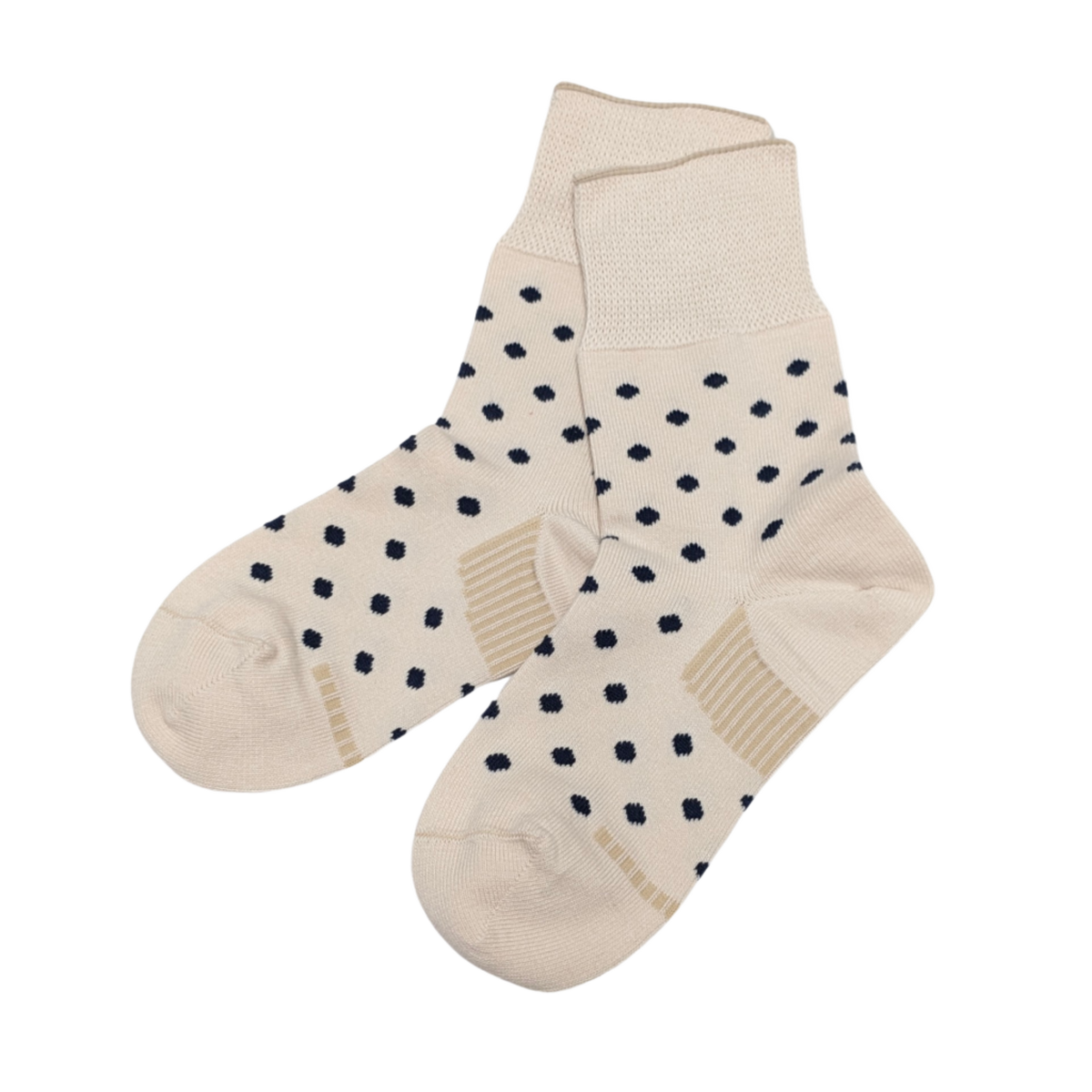 Organic Cotton Blend Polka Dot Everyday Crew Socks offer a soft touch with a stylish pop dot pattern. Designed to stay in place with a special heel design, relaxed fit, and stretchable cuff for added comfort. CHERRYSTONEstyle