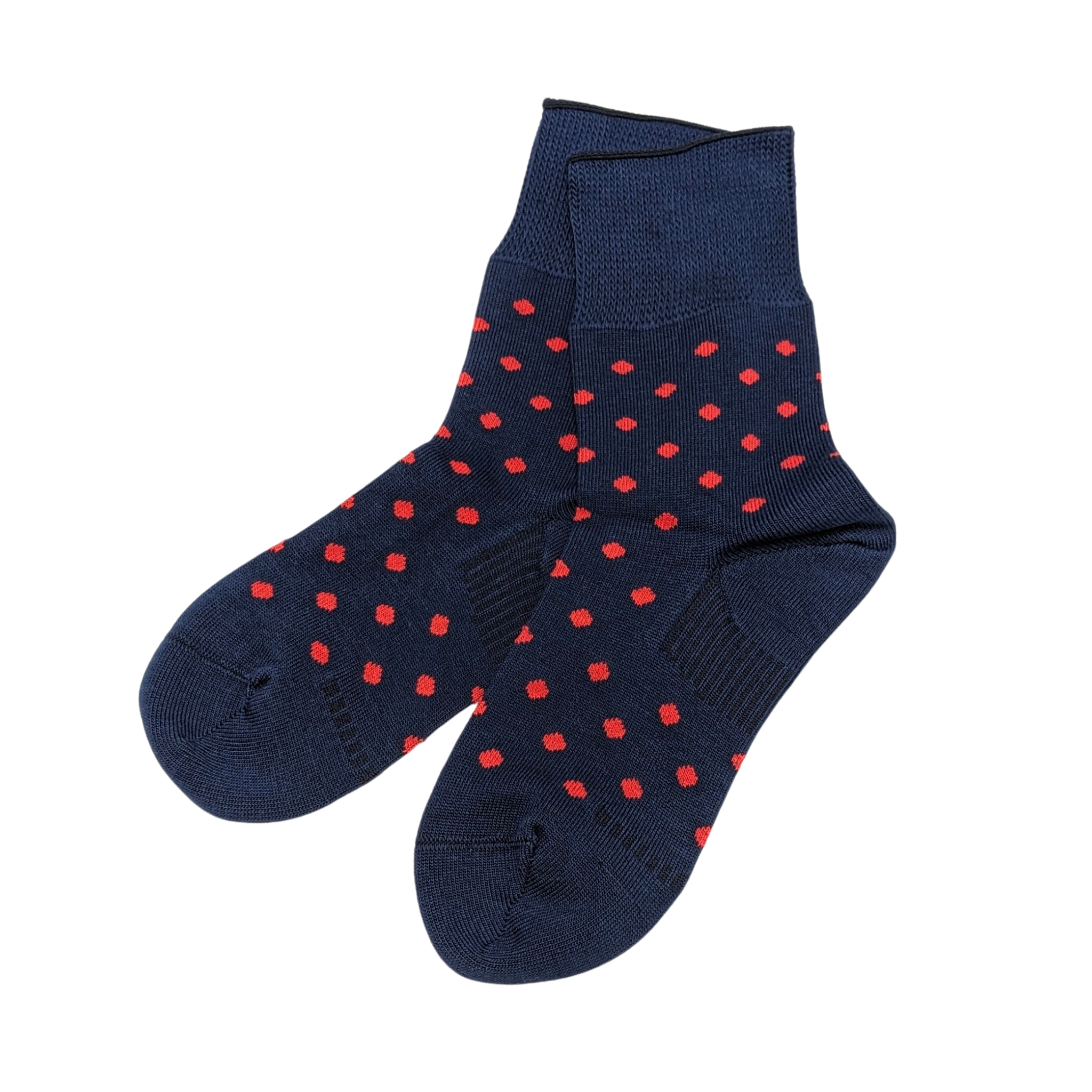 Organic Cotton Blend Polka Dot Everyday Crew Socks offer a soft touch with a stylish pop dot pattern. Designed to stay in place with a special heel design, relaxed fit, and stretchable cuff for added comfort. CHERRYSTONEstyle