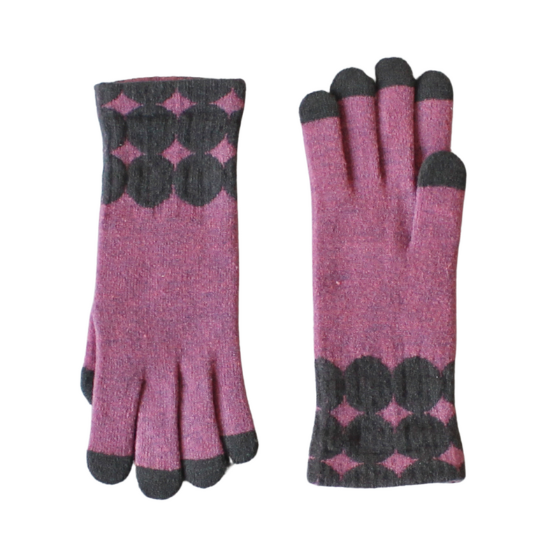 Thermal Self-Heating Dots Gloves