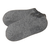 Handcrafted Angora Slipper Socks Grips Large.  Gray with Gray colored trim. Blend with Merino Wool. Size: Unisex Large (US women's shoe size 9 and up,  US men's shoe size 8.5-11.5)
-CHERRYSTONEstyle