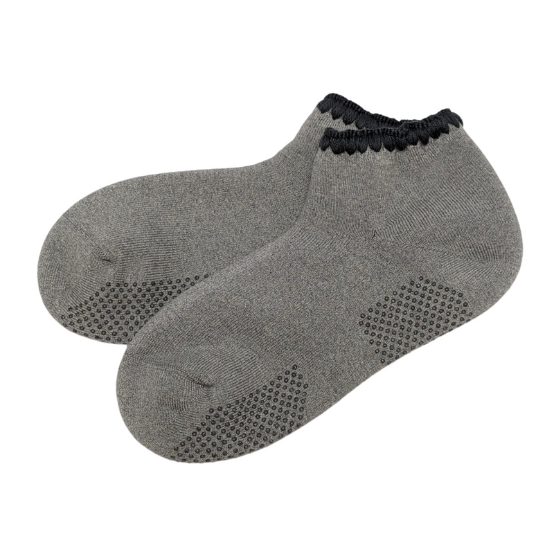 Handcrafted Silk Blend Slipper Socks With Grips Unisex, comfy, breathable, premium material blend, with grips, handcrafted,  3 colors, CHERRYSTONEstyle