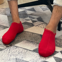 Handcrafted Wool Slipper Socks | With Grips | Large | warm & cozy, luxurious merino wool, perfect gifts and great companions for travels. CHERRYSTONEstyle