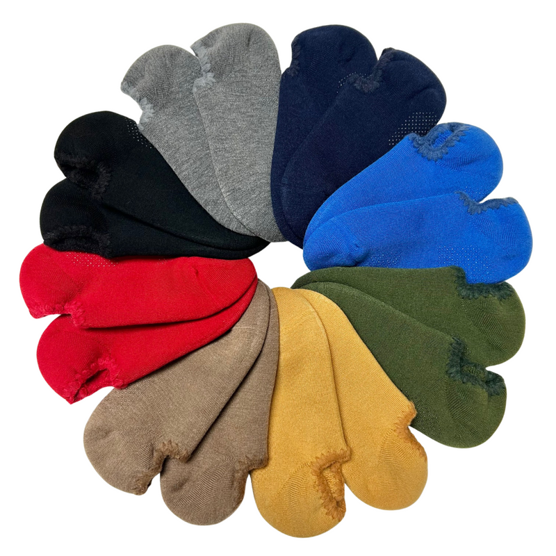 Handcrafted Wool Slipper Socks | With Grips | Large | warm & cozy, luxurious merino wool, perfect gifts and great companions for travels. CHERRYSTONEstyle