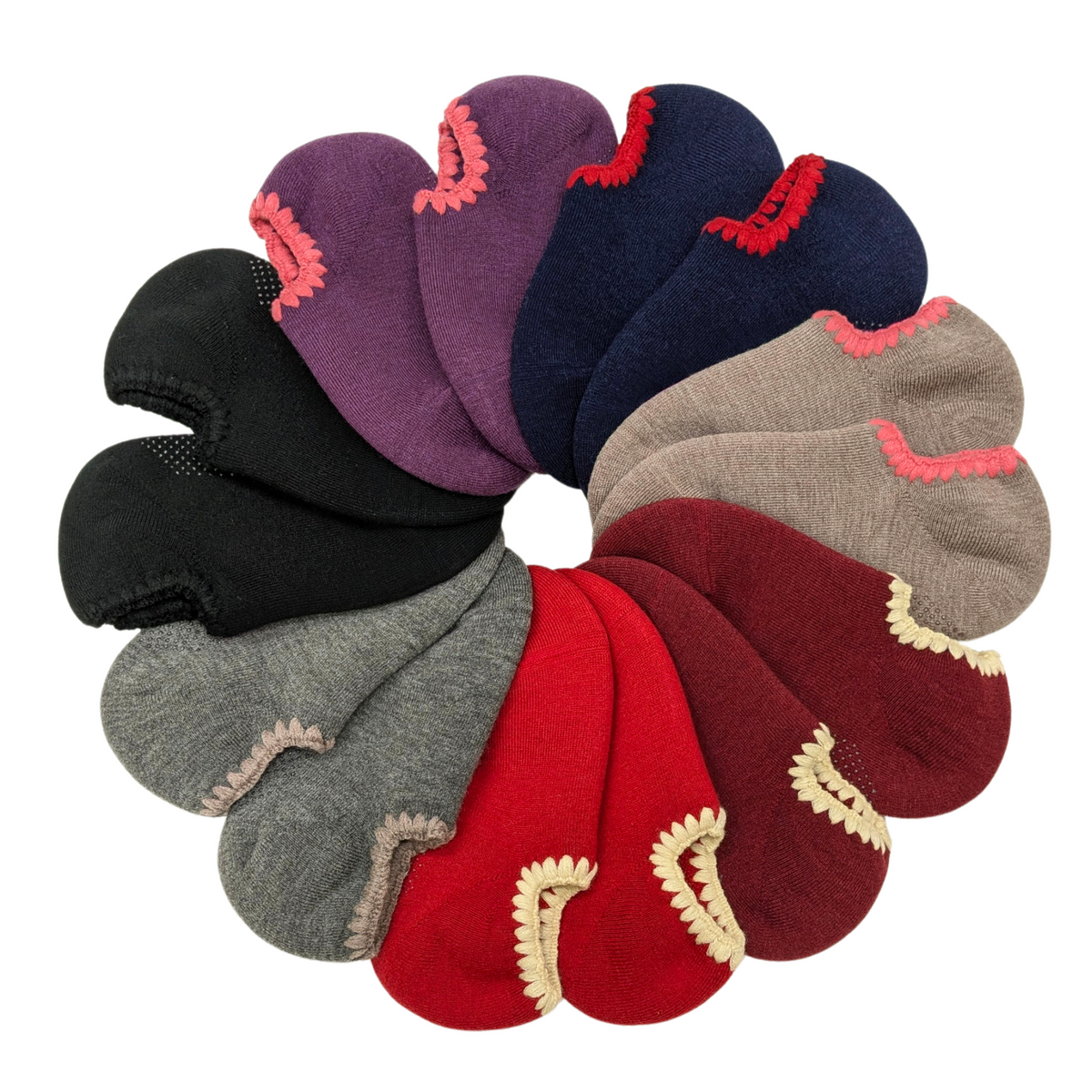 Handcrafted Wool Slipper Socks | With Grips | Medium.  Warm & cozy, luxurious merino wool, perfect gifts and great companions for travels. CHERRYSTONEstyle