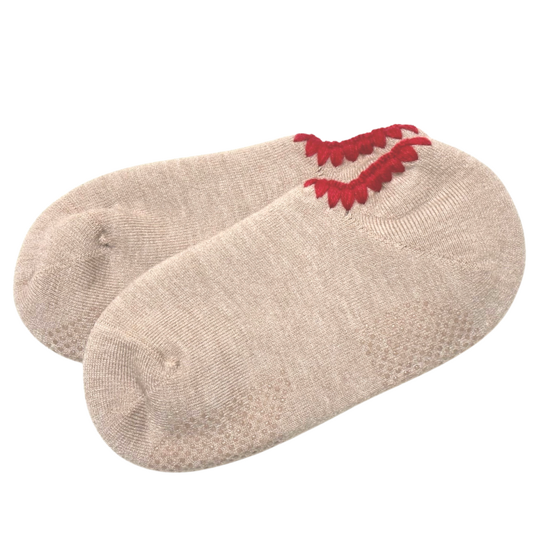 Handcrafted Wool Slipper Socks | With Grips | Medium.  Warm & cozy, luxurious merino wool, perfect gifts and great companions for travels. CHERRYSTONEstyle