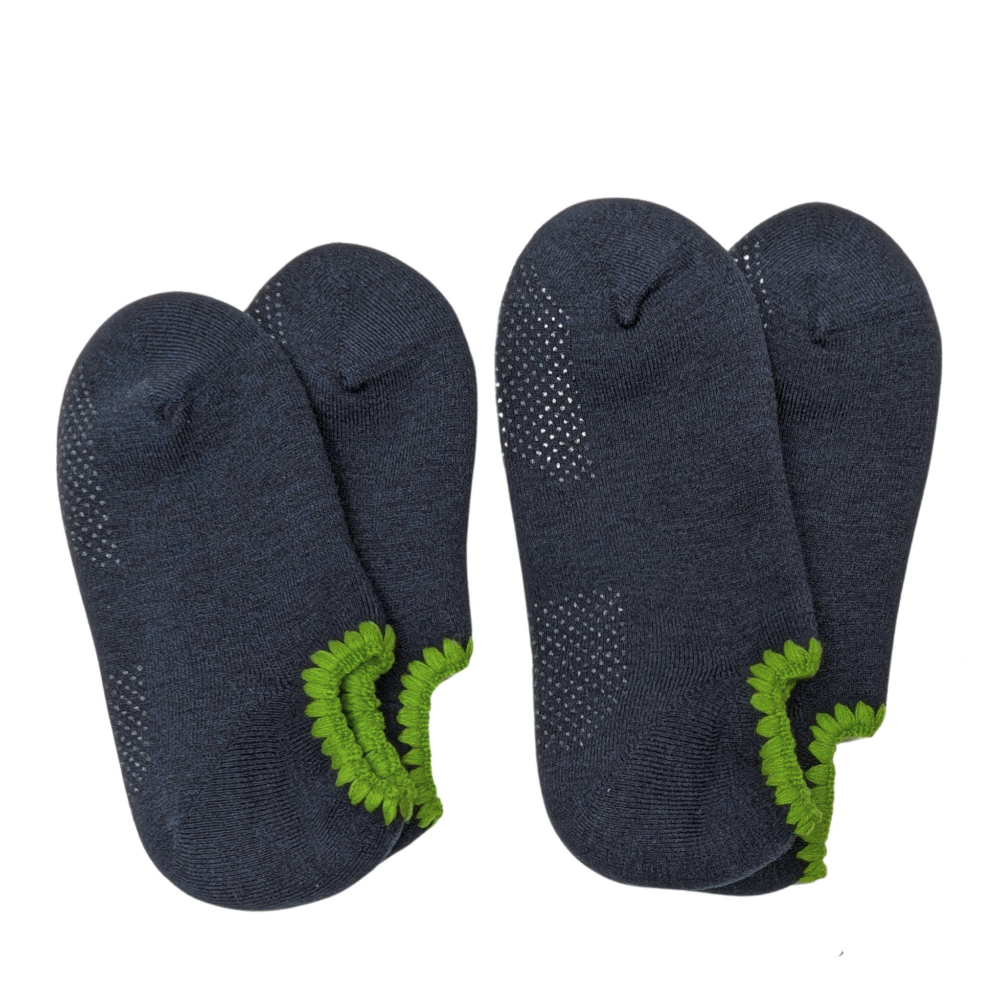 Matching His and Her Handcrafted Wool Slipper Socks Set | Grips| M and L Set