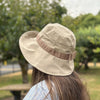 model wearing a khaki easy-hat.