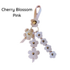 Snap Leather Flower Charm | Bag Flower Charm | Purse Charm | Keychain | Handmade | Solid Color | 9 Colors - Hand crafted, high-quality glove leather cut into colorful flowers. Easy to attach and remove with a snap button to your favorite bag. CHERRYSTONEstyle